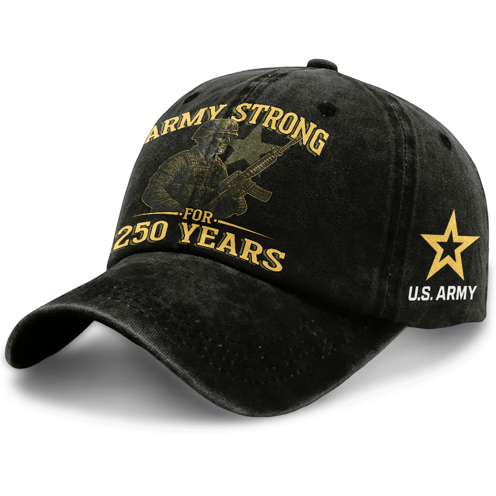 Army 250th Anniversary Washed Cap
