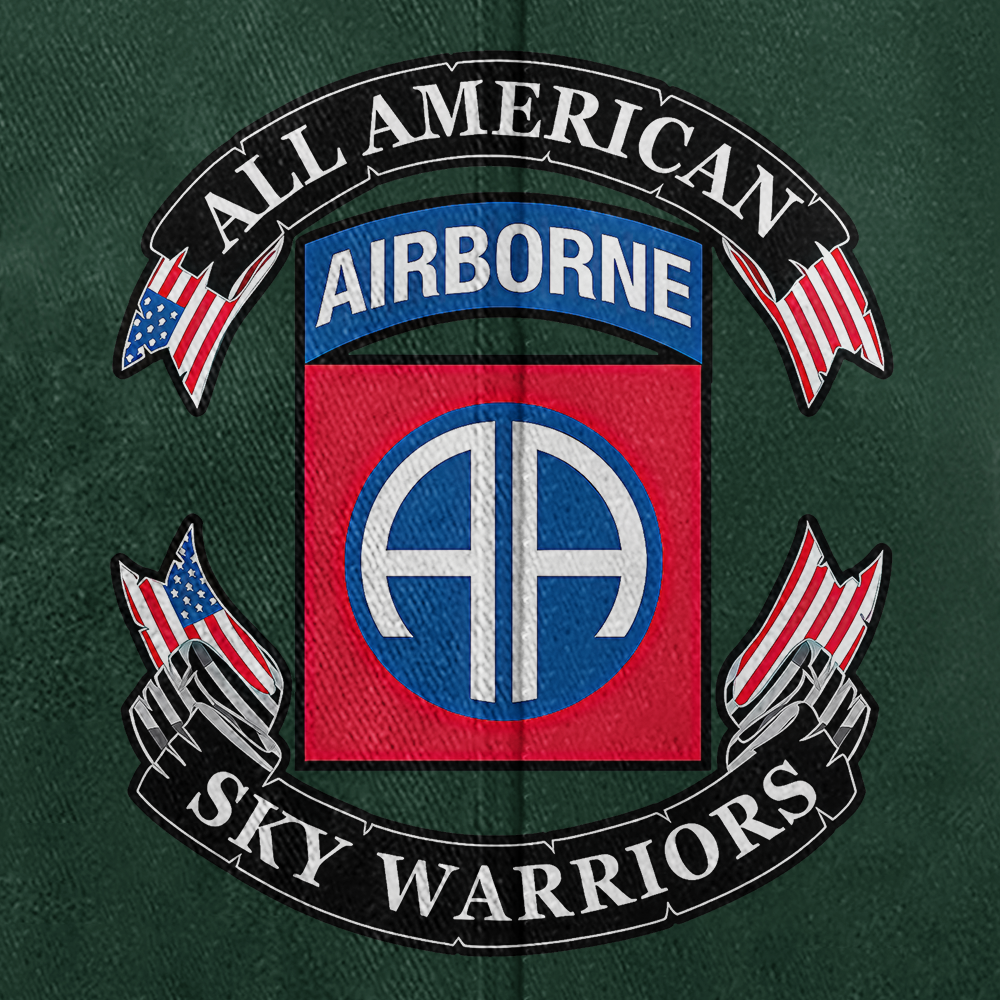 82nd Airborne Sky Warriors Washed Cap