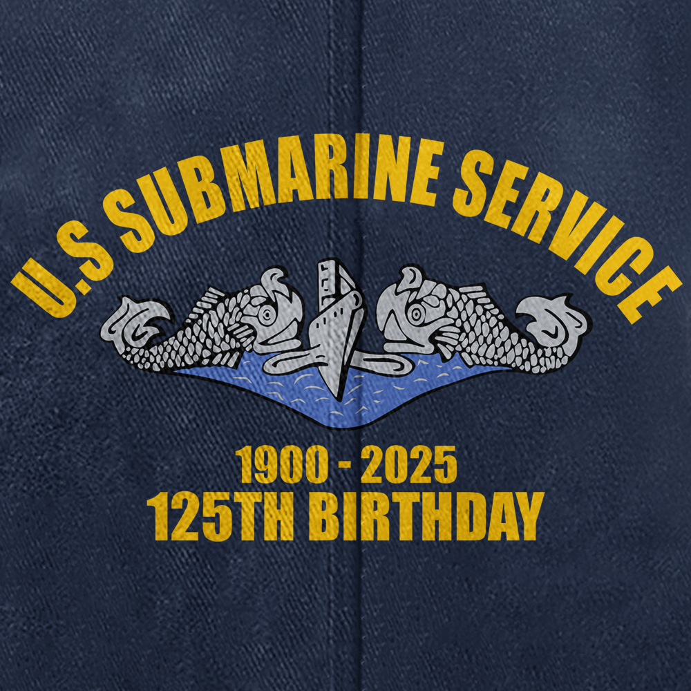 Navy Submarine 125th Birthday Washed Cap