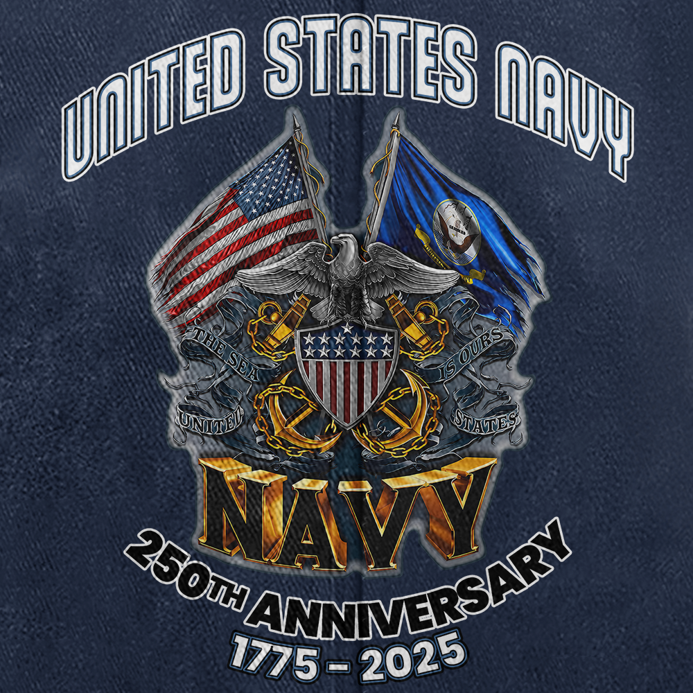 Navy 250th Anniversary Washed Cap