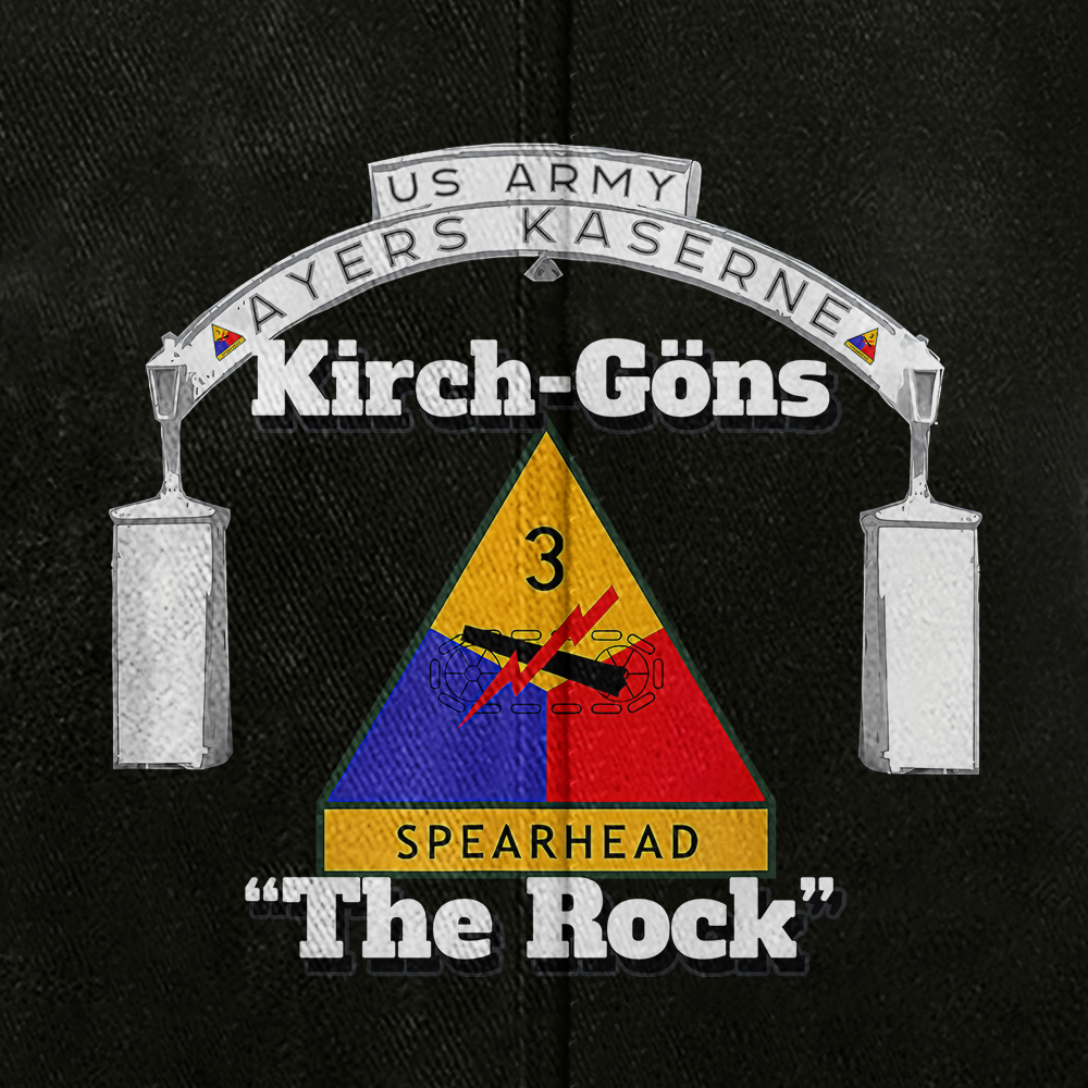 Personalizable Army 3rd Armored Division Washed Cap