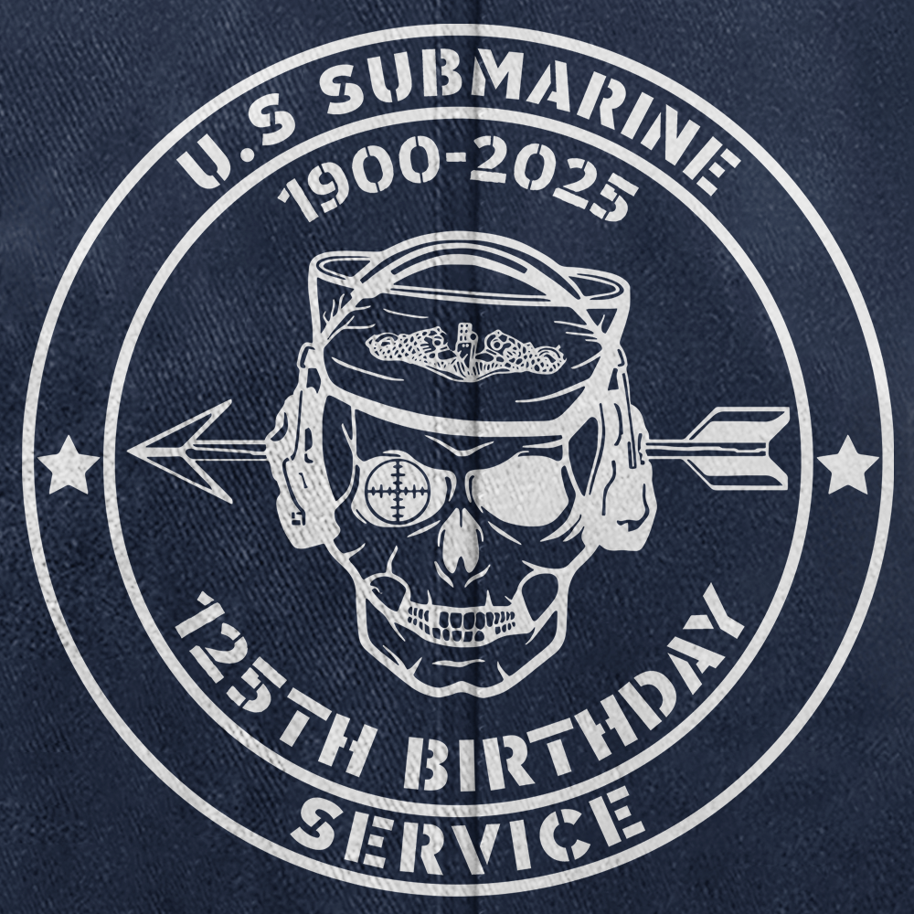 Navy Submarine 125th Birthday Washed Cap