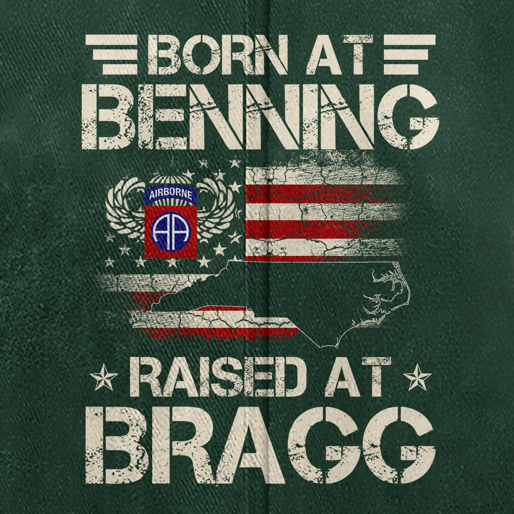 82nd Airborne Born At Benning Washed Cap