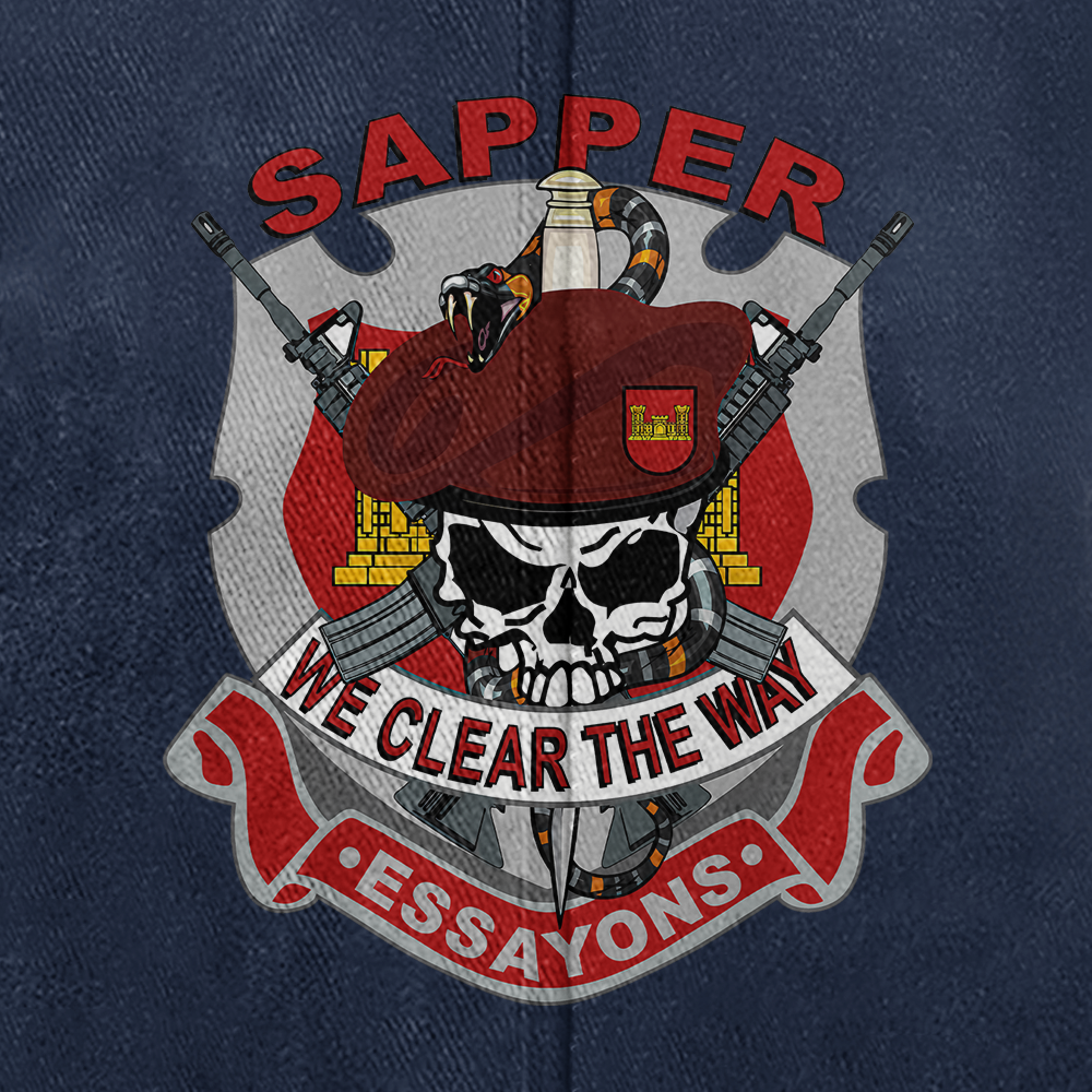 Personalizable Combat Engineer Washed Cap