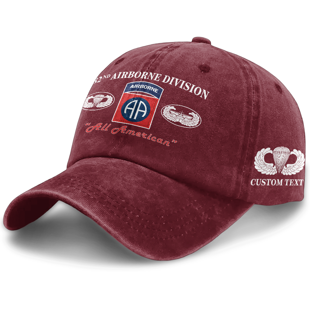 82nd Airborne All American Washed Cap