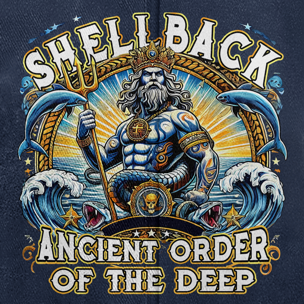 Personalizable Navy Shellback Washed Cap