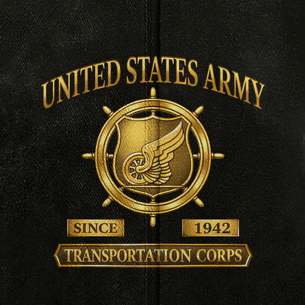 Personalizable Transportation Corps Washed Cap