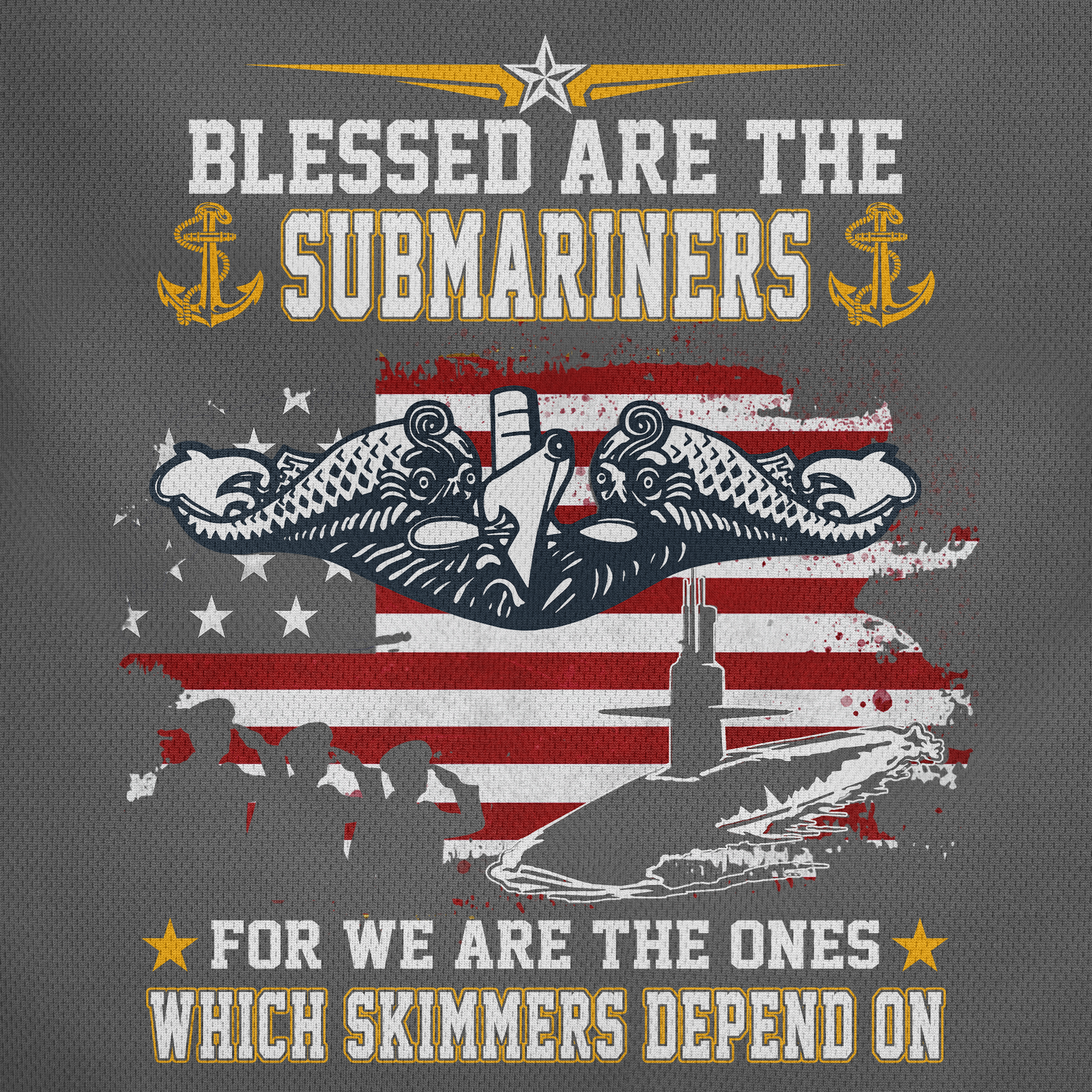 Navy Submarine Polo Shirt
