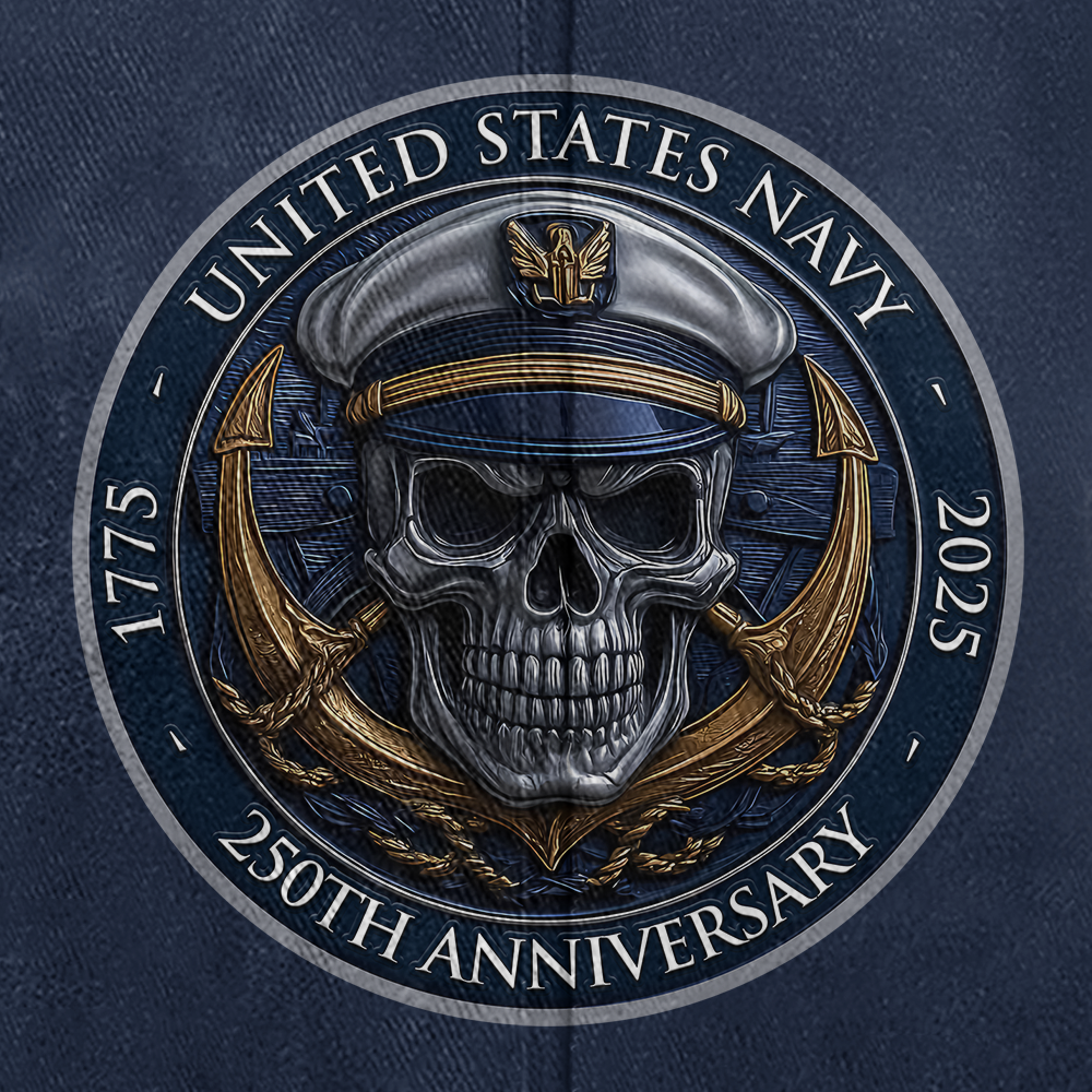 Navy 250th Anniversary Washed Cap