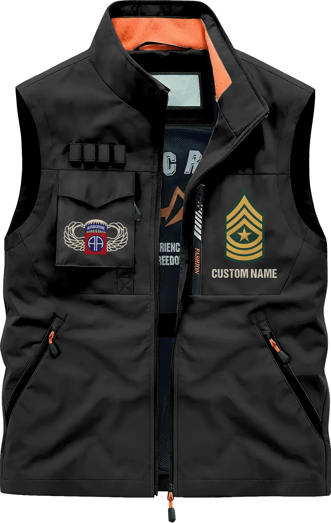 Personalizable 82nd Airborne Born At Benning Pocket Vest