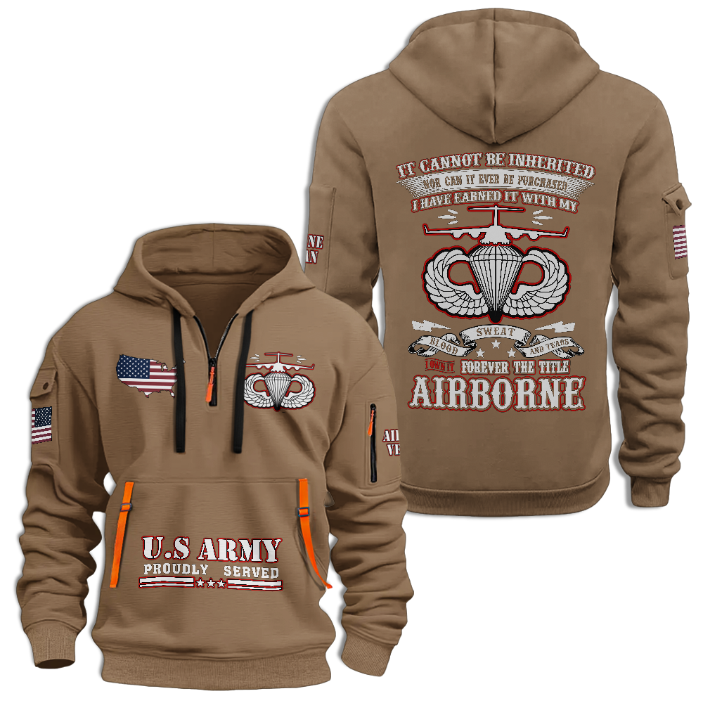 I Own It Forever The Title Airborne Quarter Zip Hoodie