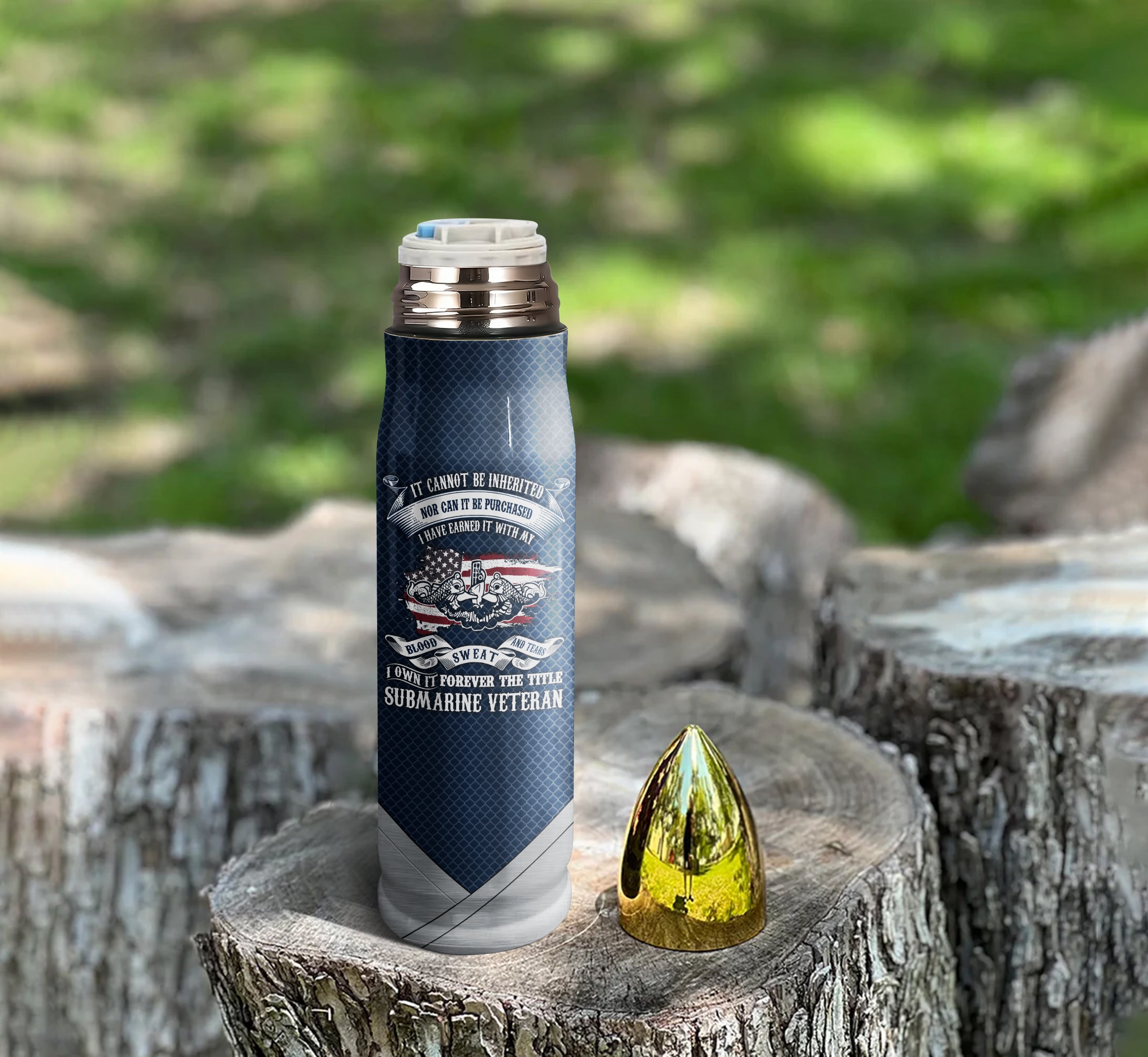 Navy Submarine Bullet Tumbler