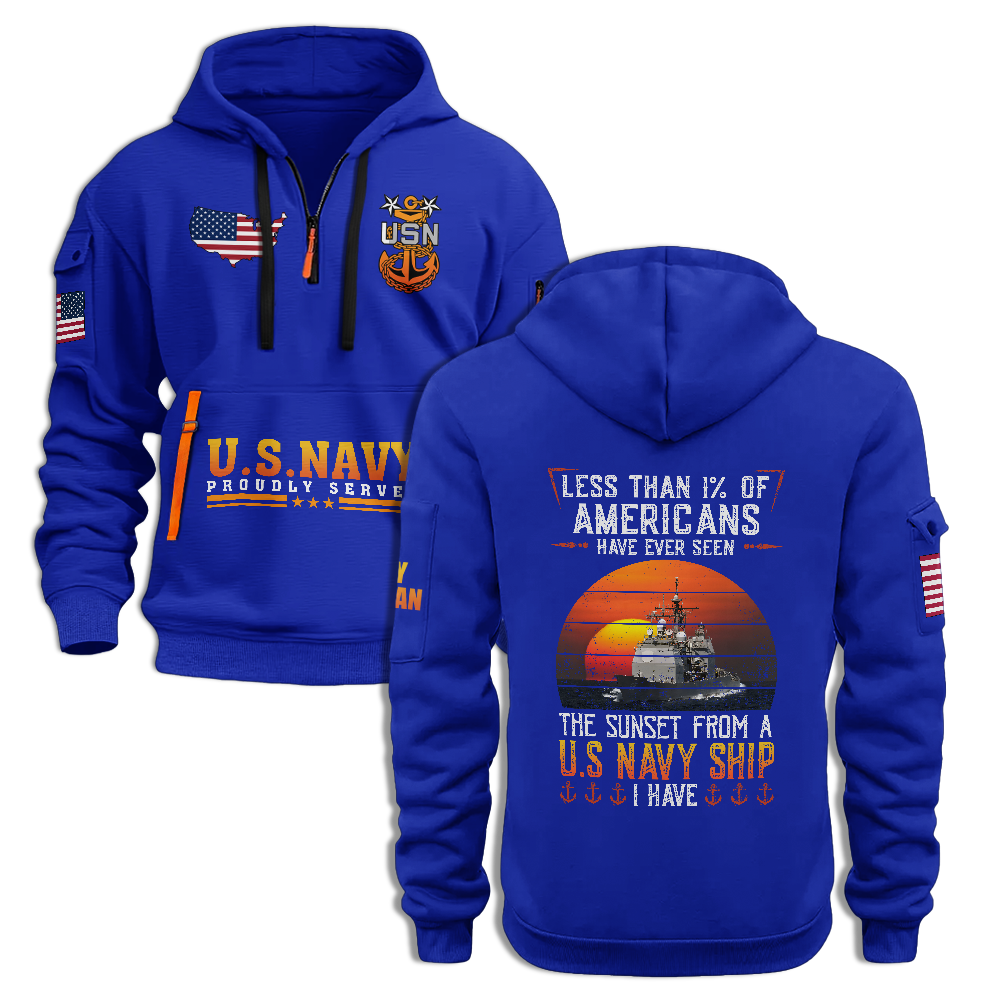 Less Than 1% Sunset Quarter Zip Hoodie