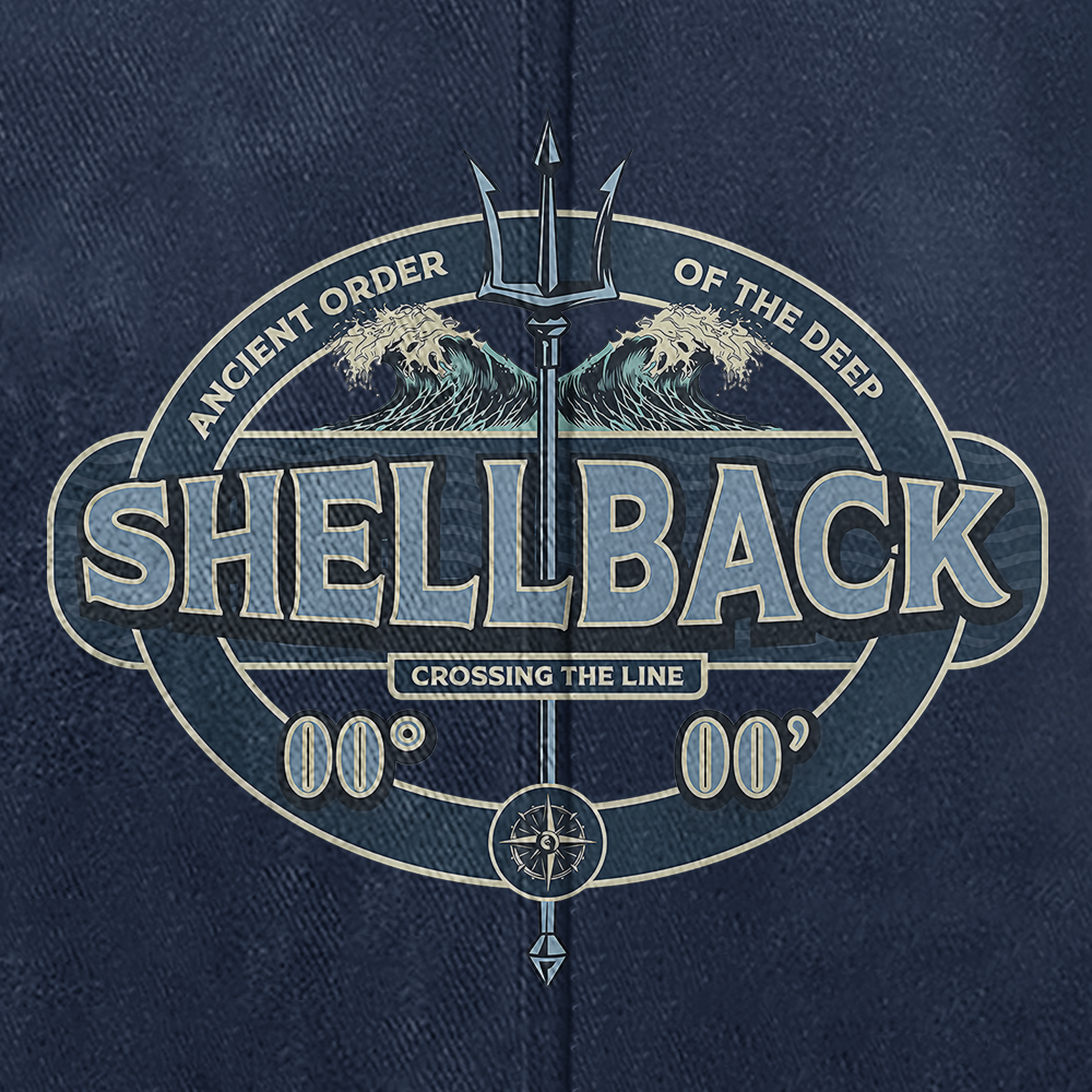 Personalizable Navy Shellback Washed Cap