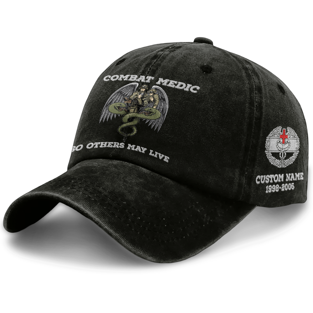 Personalizable Combat Medic Washed Cap