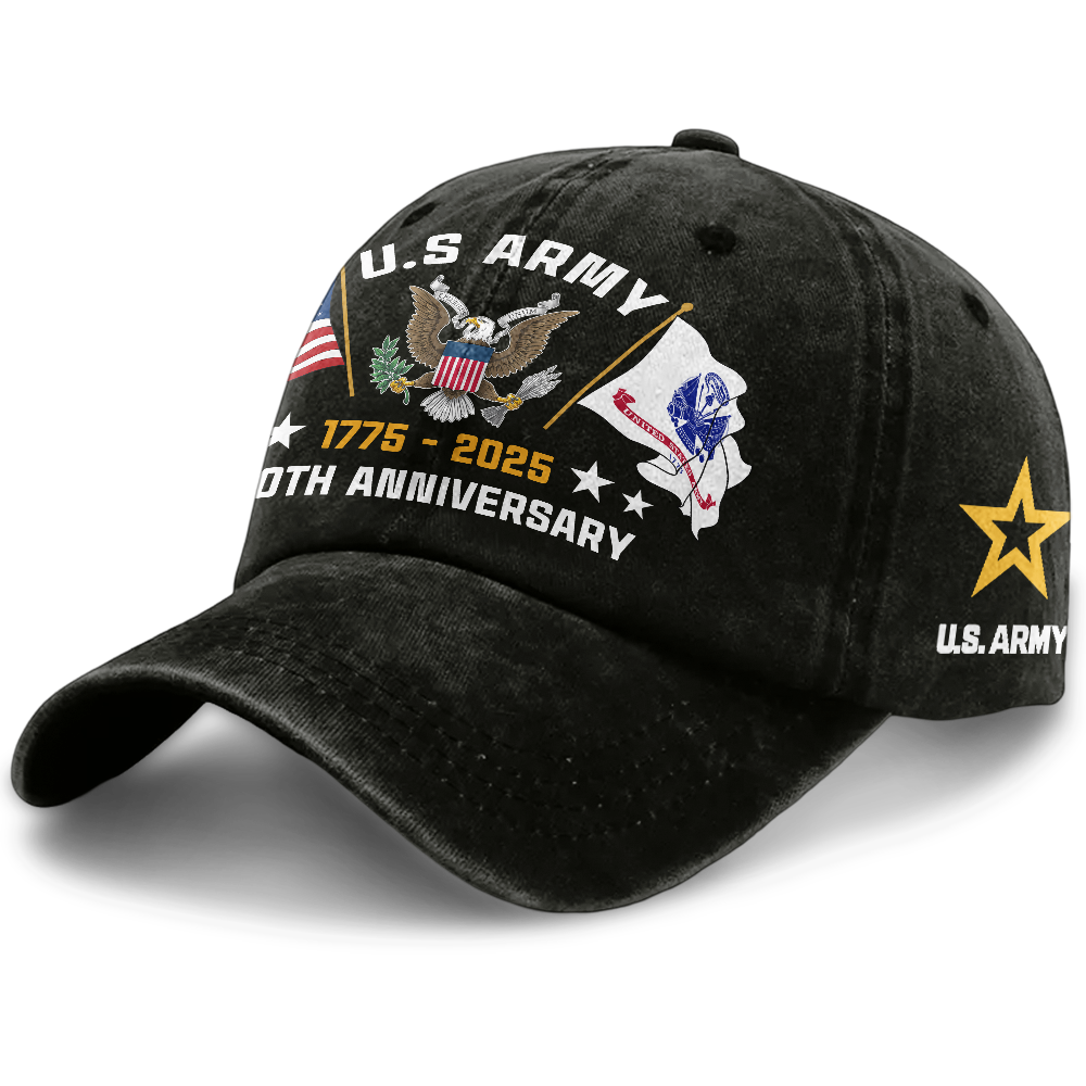 Army 250th Anniversary Washed Cap
