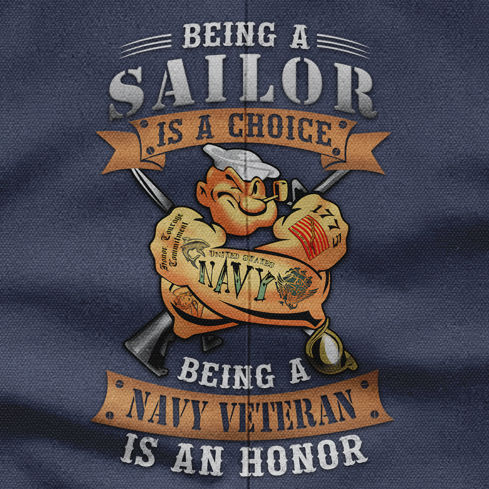 Being A Navy Veteran Is An Honor Pocket Vest