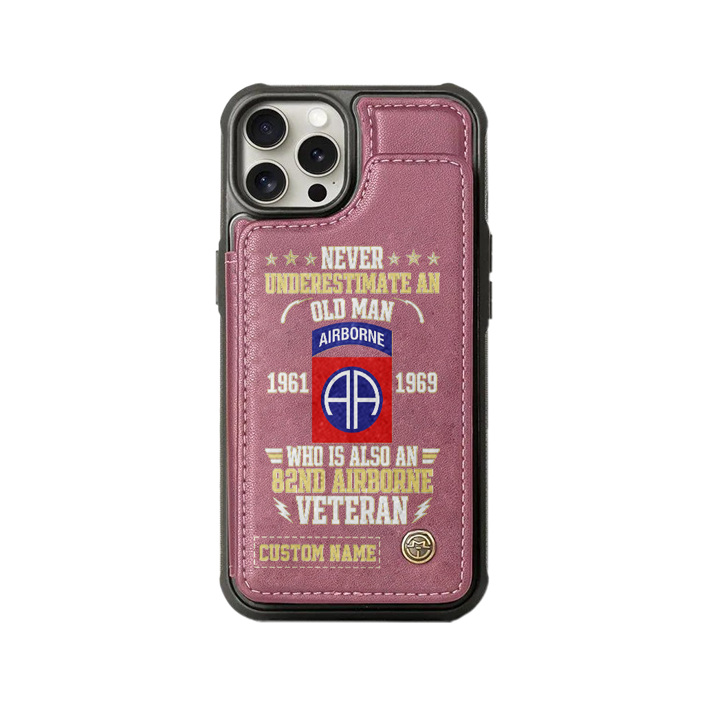 Personalizable 82nd Airborne Division Wallet Phone Case