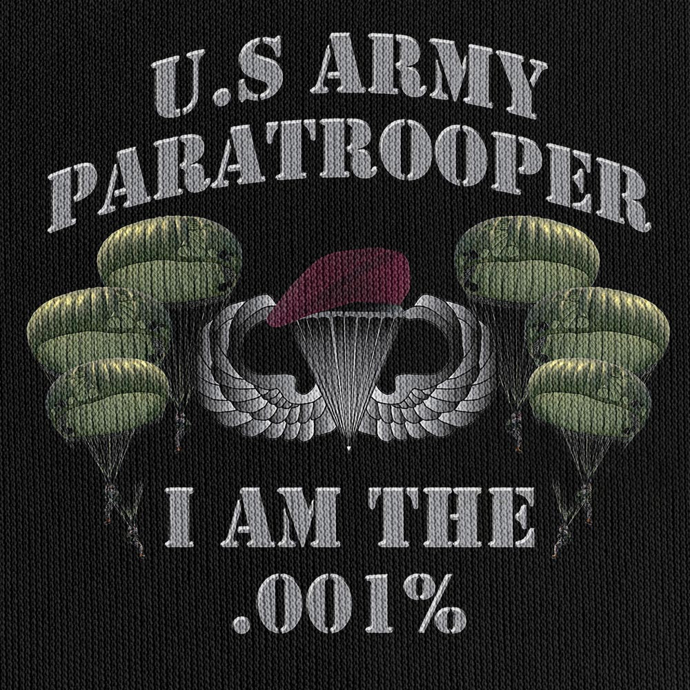 Airborne Paratrooper Any Time Any Place Anywhere Quarter Zip Hoodie