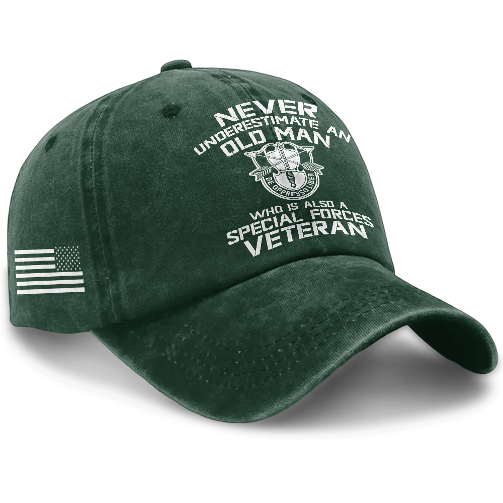 Personalizable Special Forces Washed Cap