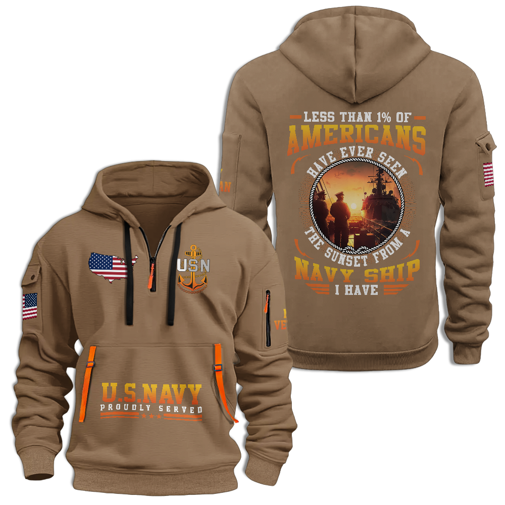 Less Than 1% Sunset Quarter Zip Hoodie