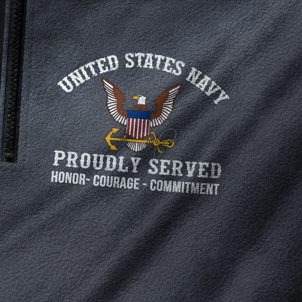 Being A Navy Veteran Is An Honor Half-Zip Raglan Sweatshirt