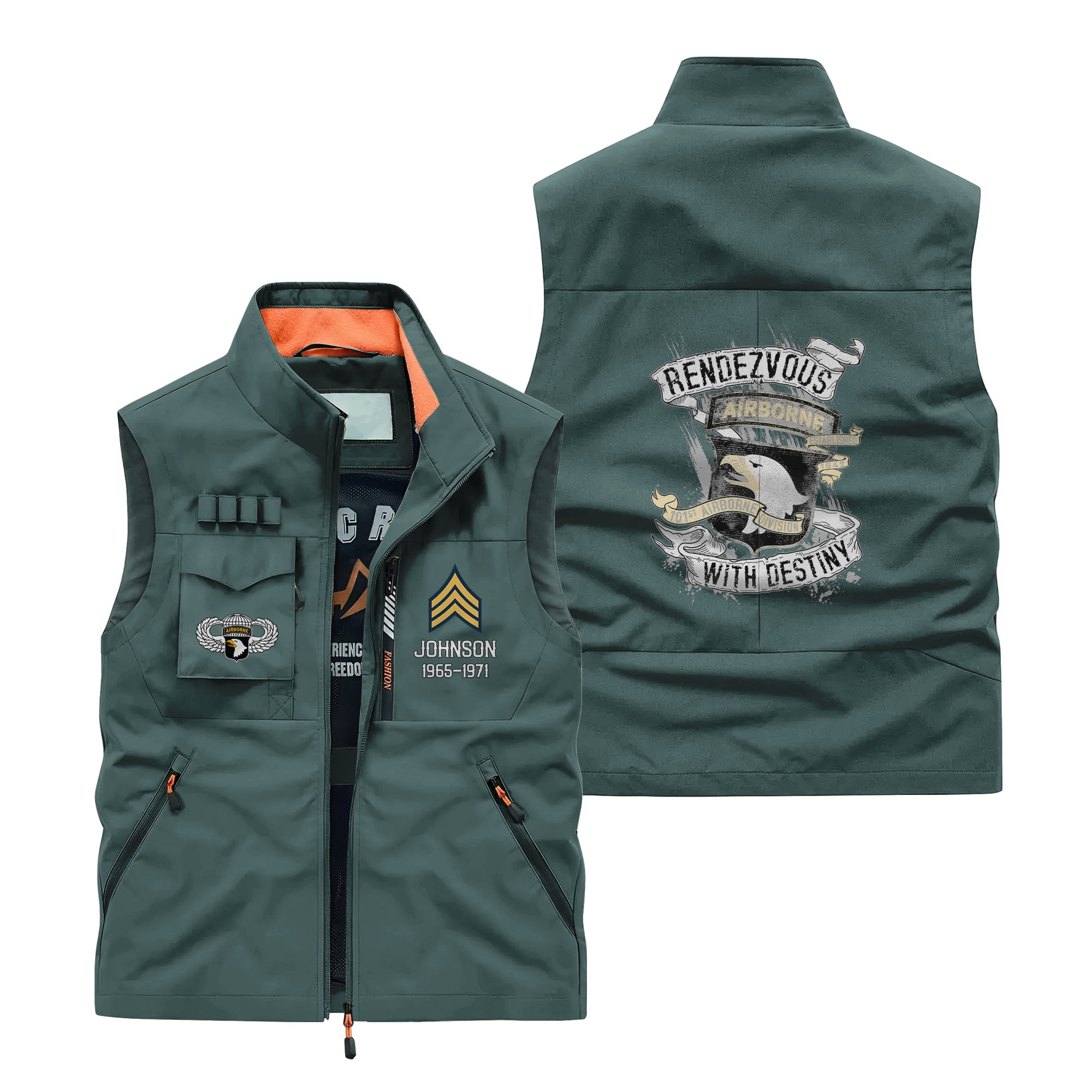 Personalizable 101st Airborne Division Pocket Vest