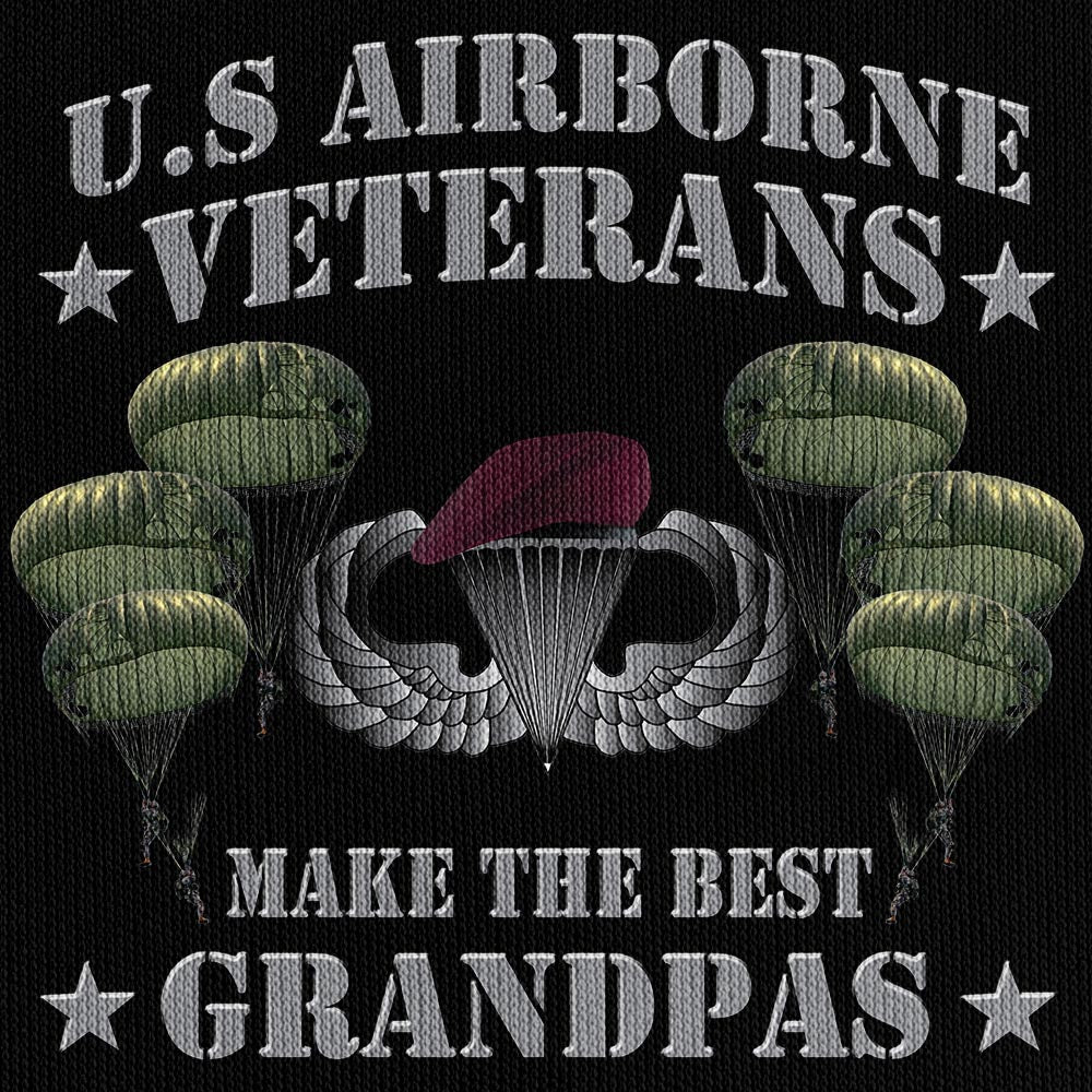 Airborne Veterans Make The Best Grandpas Quarter Zip Hoodie