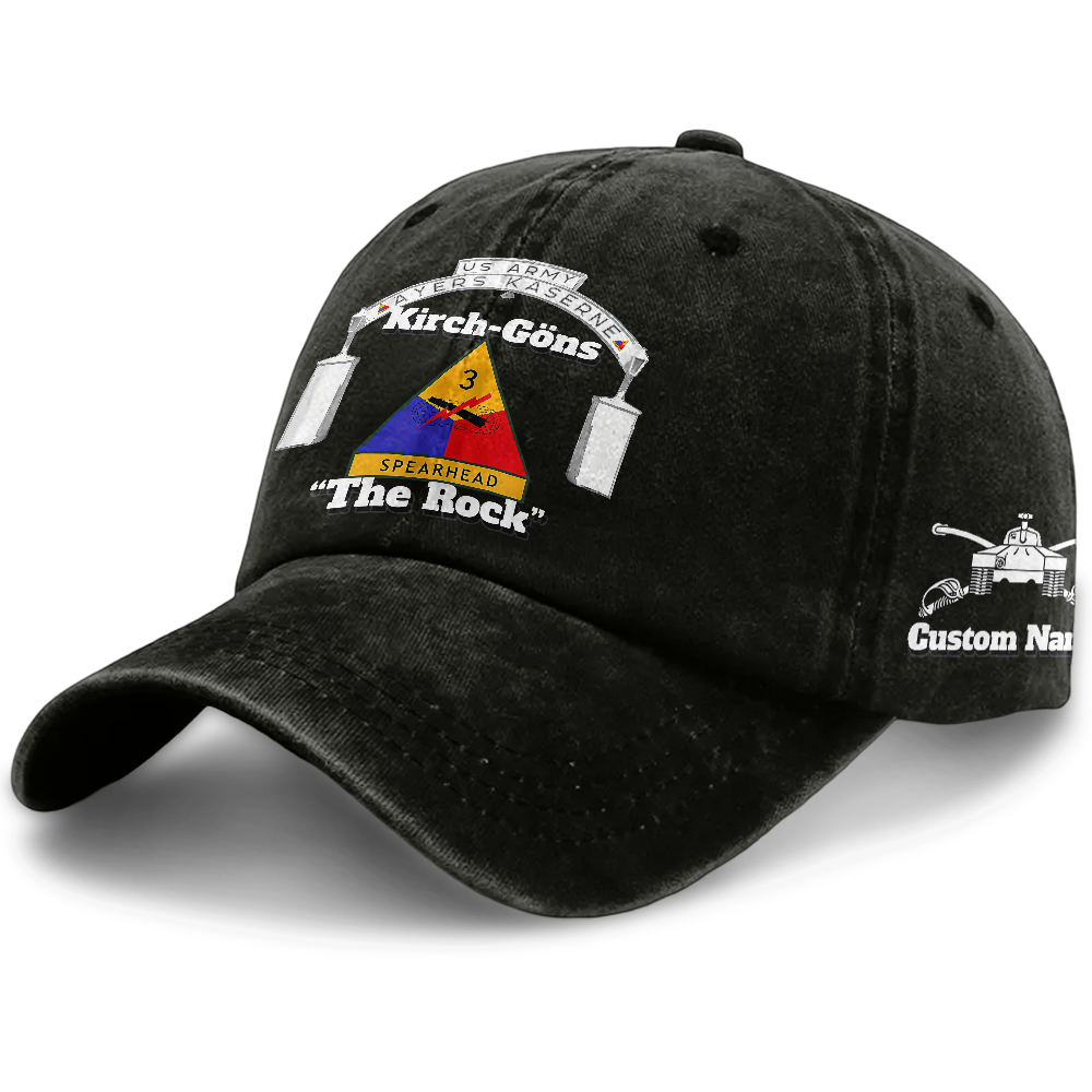Personalizable Army 3rd Armored Division Washed Cap