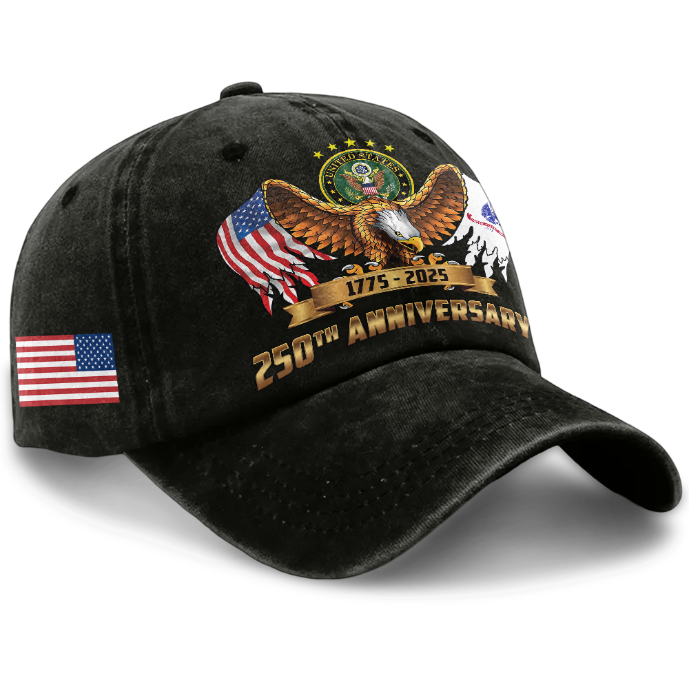 Army 250th Anniversary Washed Cap