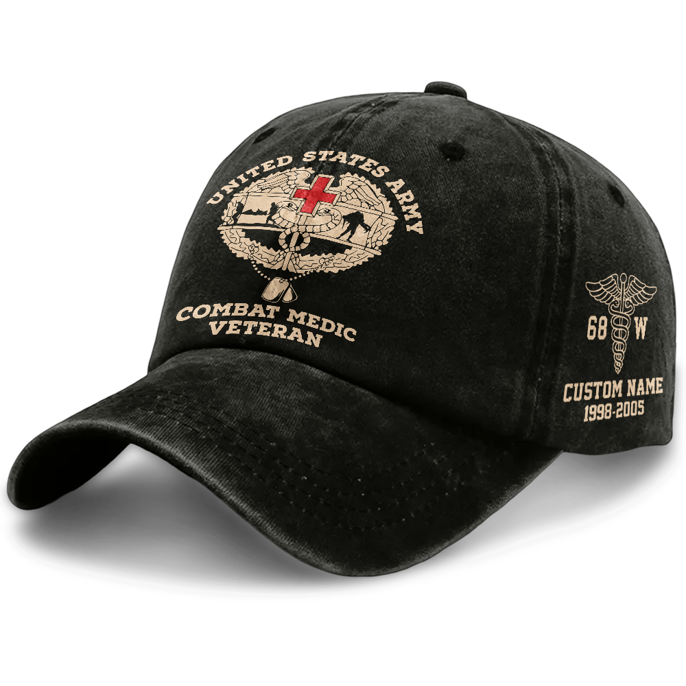 Personalizable Combat Medic Washed Cap