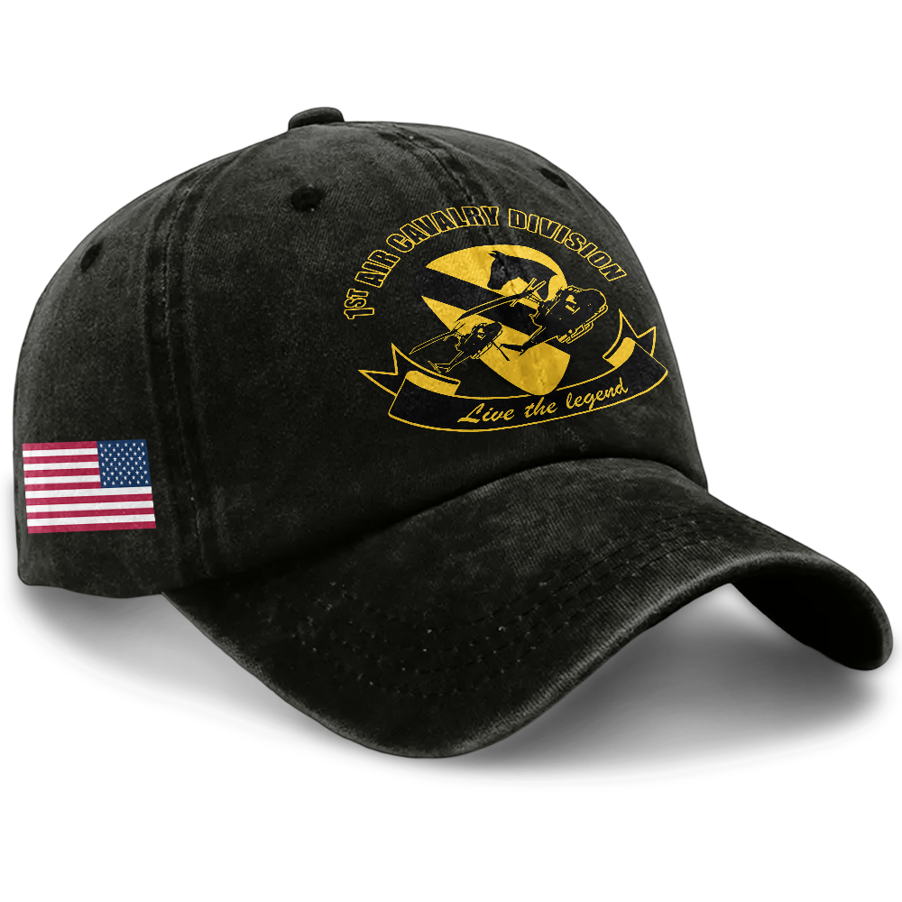 Personalizable Army 1st Cavalry Division Washed Cap