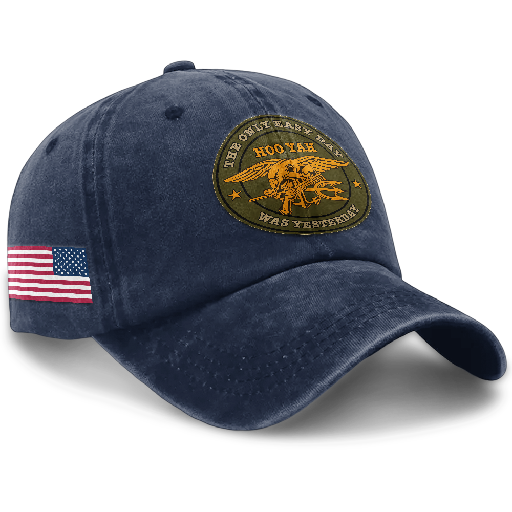 Personalizable Navy Seals Washed Cap