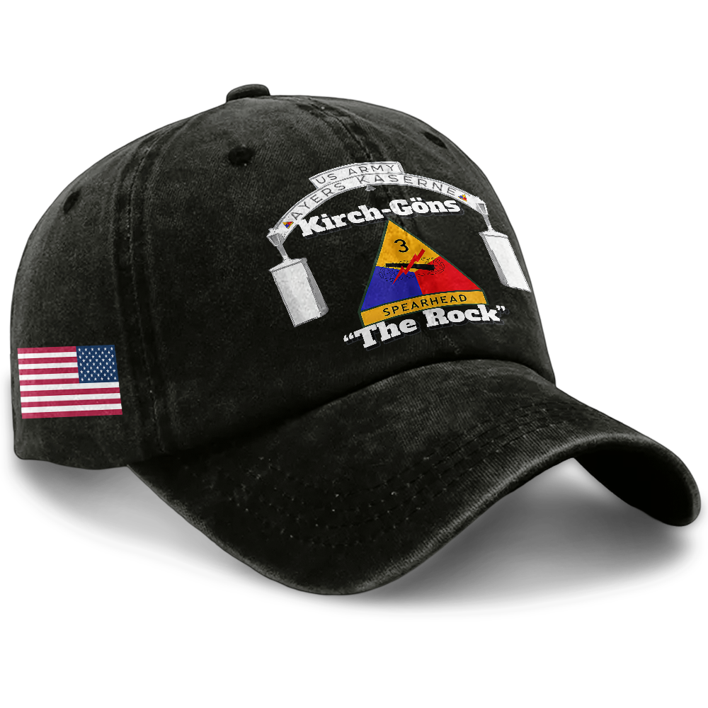 Personalizable Army 3rd Armored Division Washed Cap
