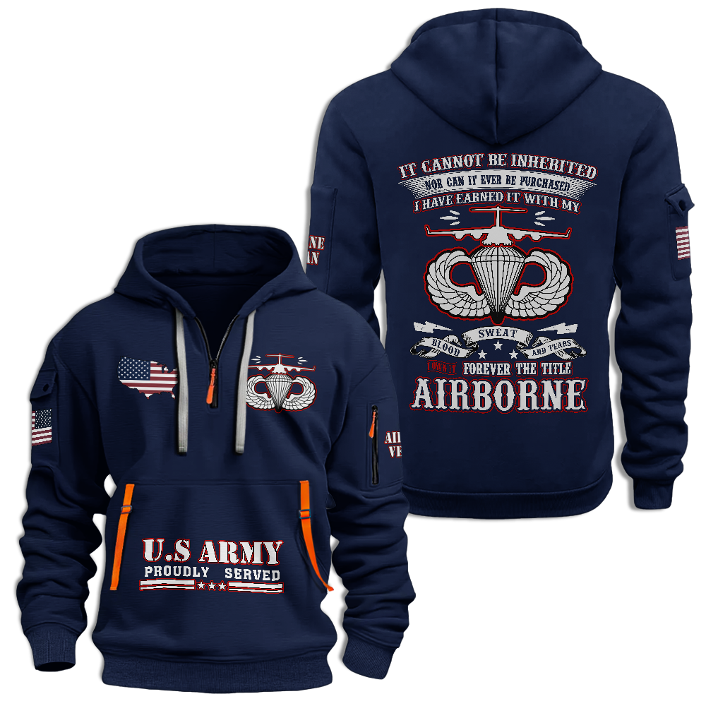 I Own It Forever The Title Airborne Quarter Zip Hoodie