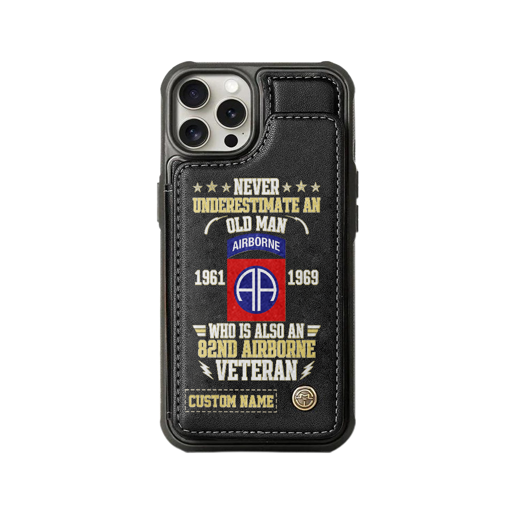 Personalizable 82nd Airborne Division Wallet Phone Case
