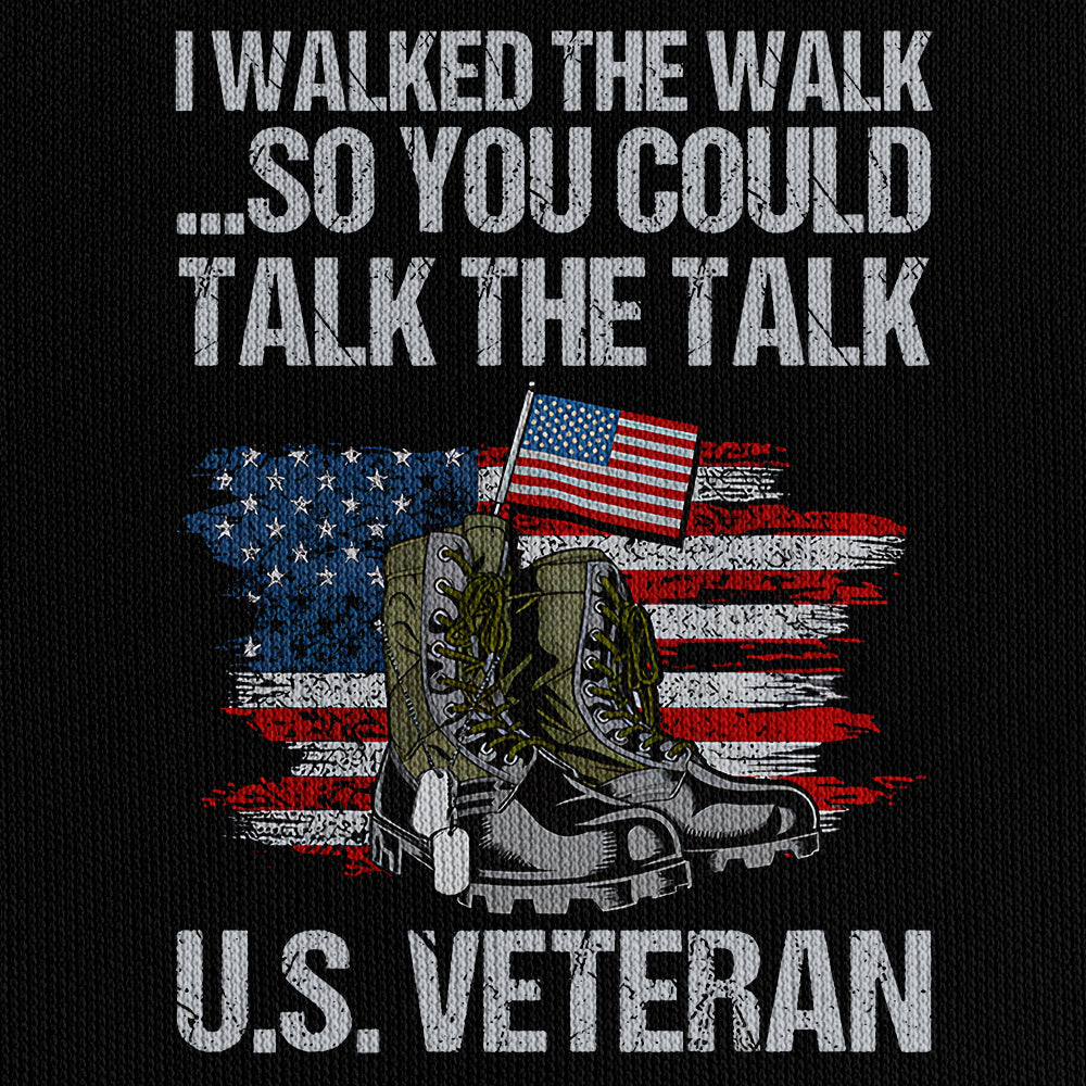 Veteran I Walked The Walk Quarter Zip Hoodie