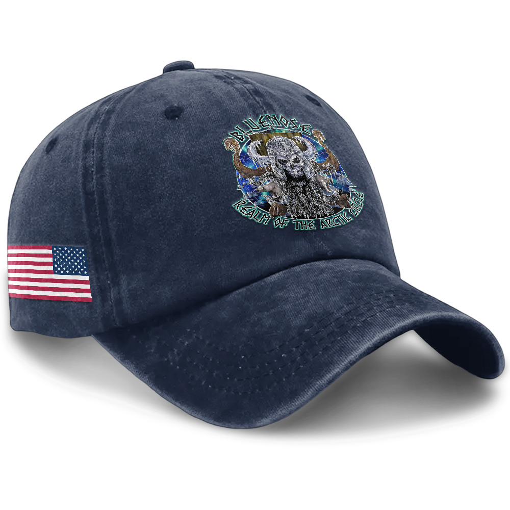 Personalizable Blue Nose Washed Cap