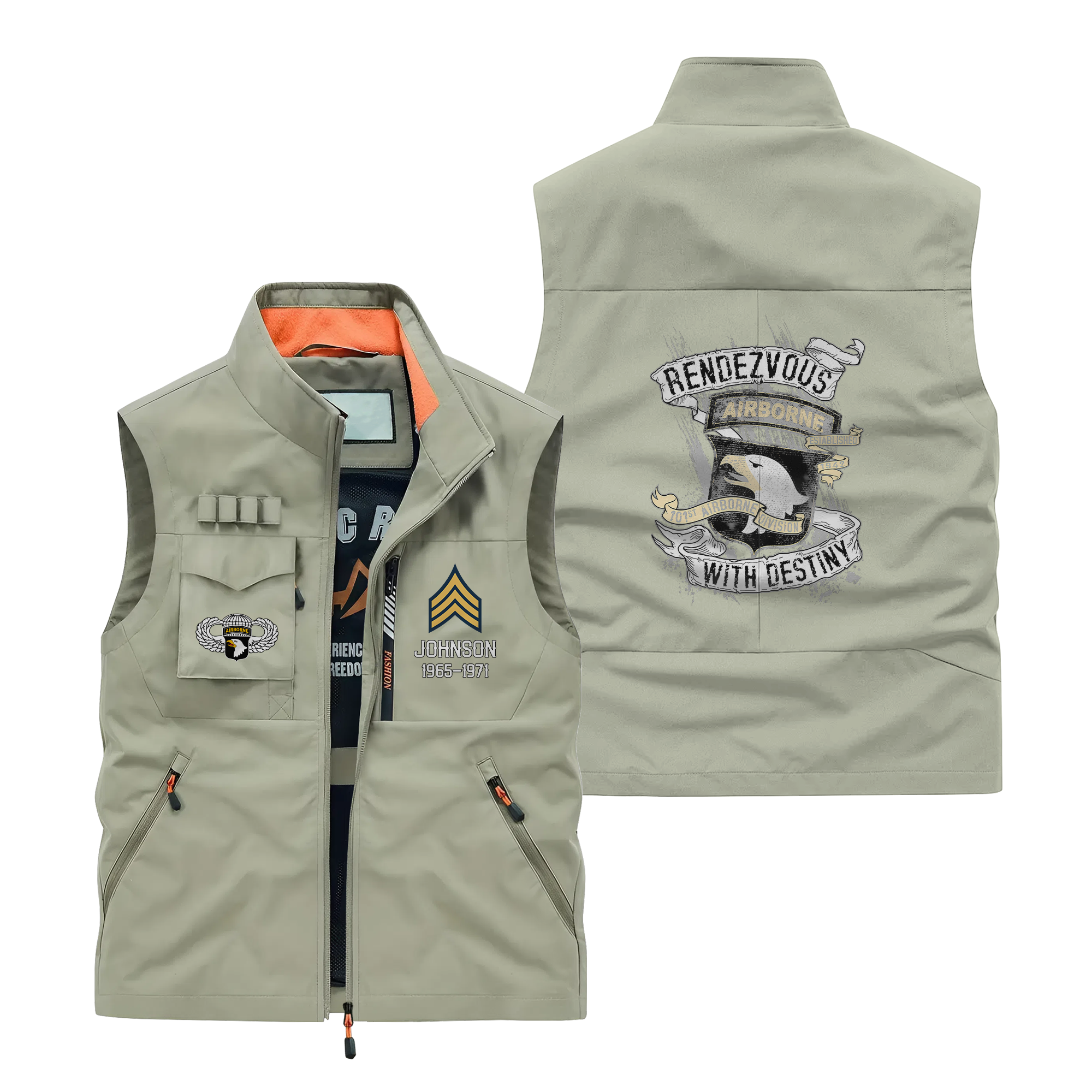 Personalizable 101st Airborne Division Pocket Vest