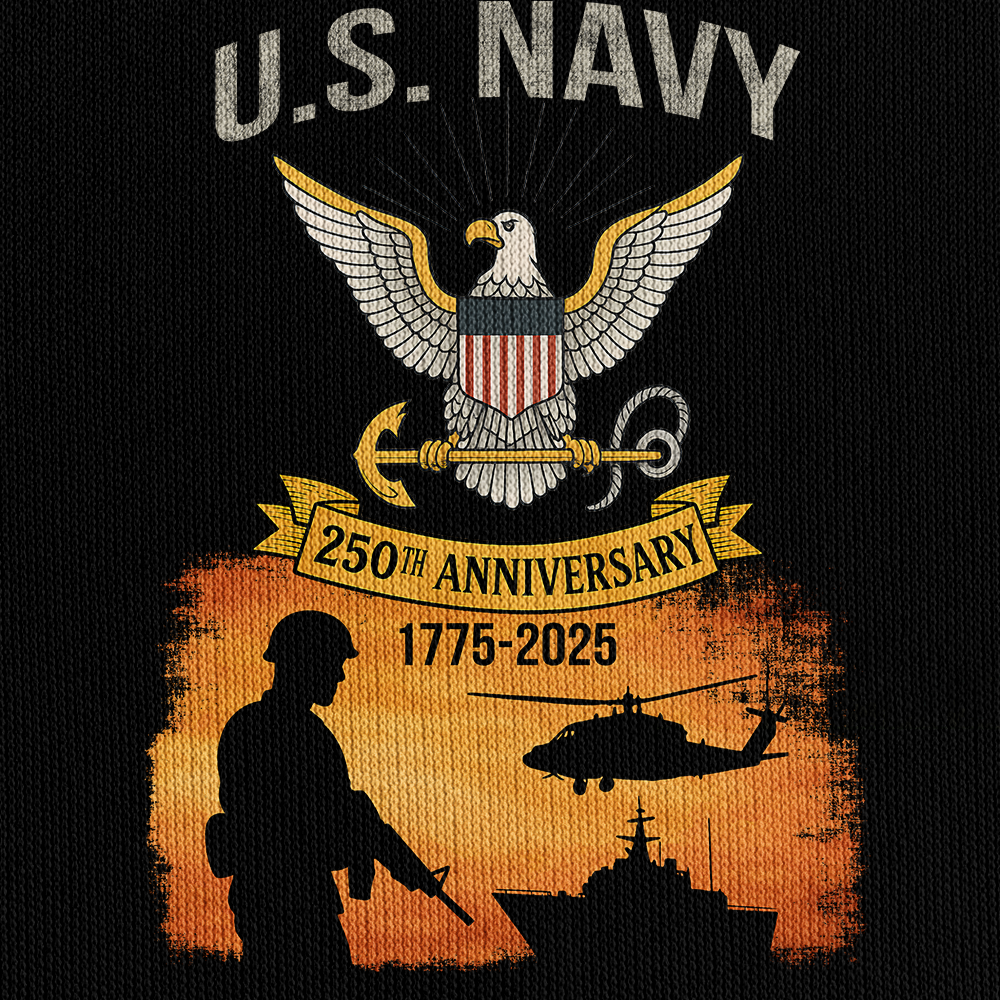 Navy 250th Anniversary Quarter Zip Hoodie