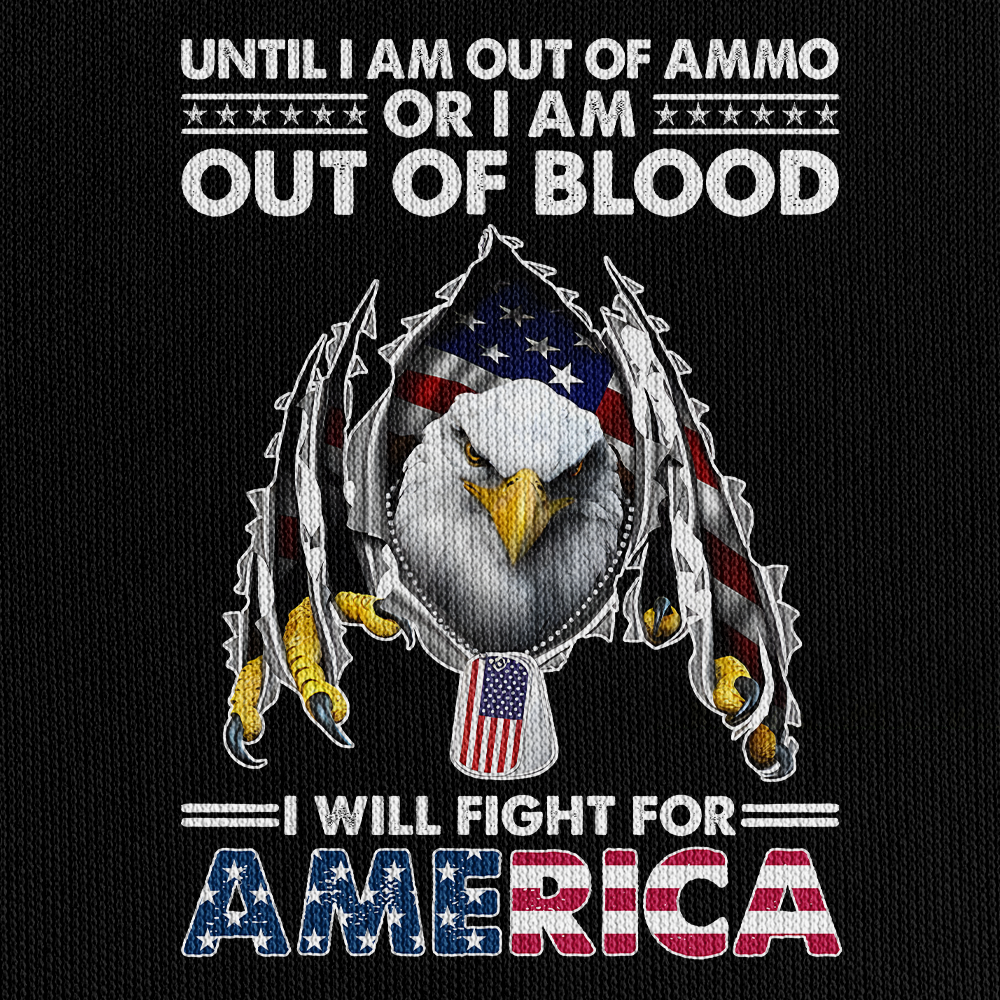 I Will Fight For America Quarter Zip Hoodie