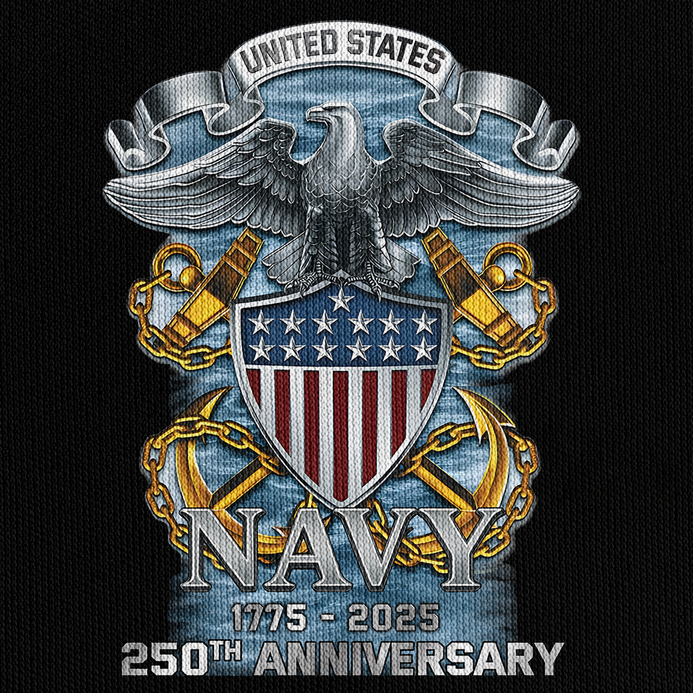 Navy 250th Anniversary Quarter Zip Hoodie