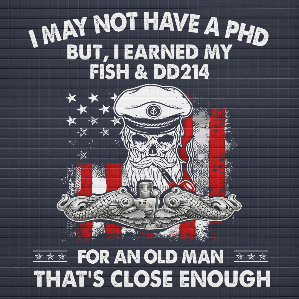 Navy Submarine I Earned My Fish & DD214 Waffle Hooded Jacket