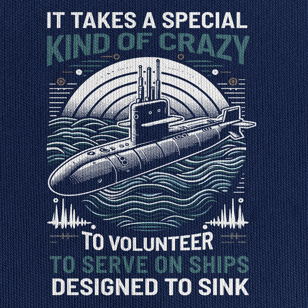 Navy Submarine Quarter Zip Hoodie