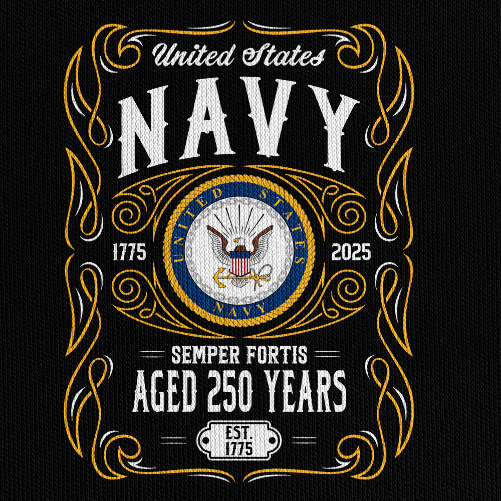 Personalizable Navy 250th Anniversary Quarter Zip Hoodie