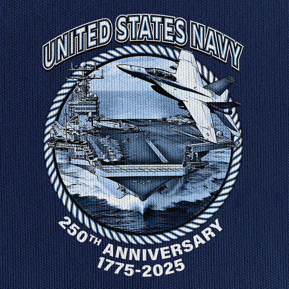 Navy 250th Anniversary Quarter Zip Hoodie