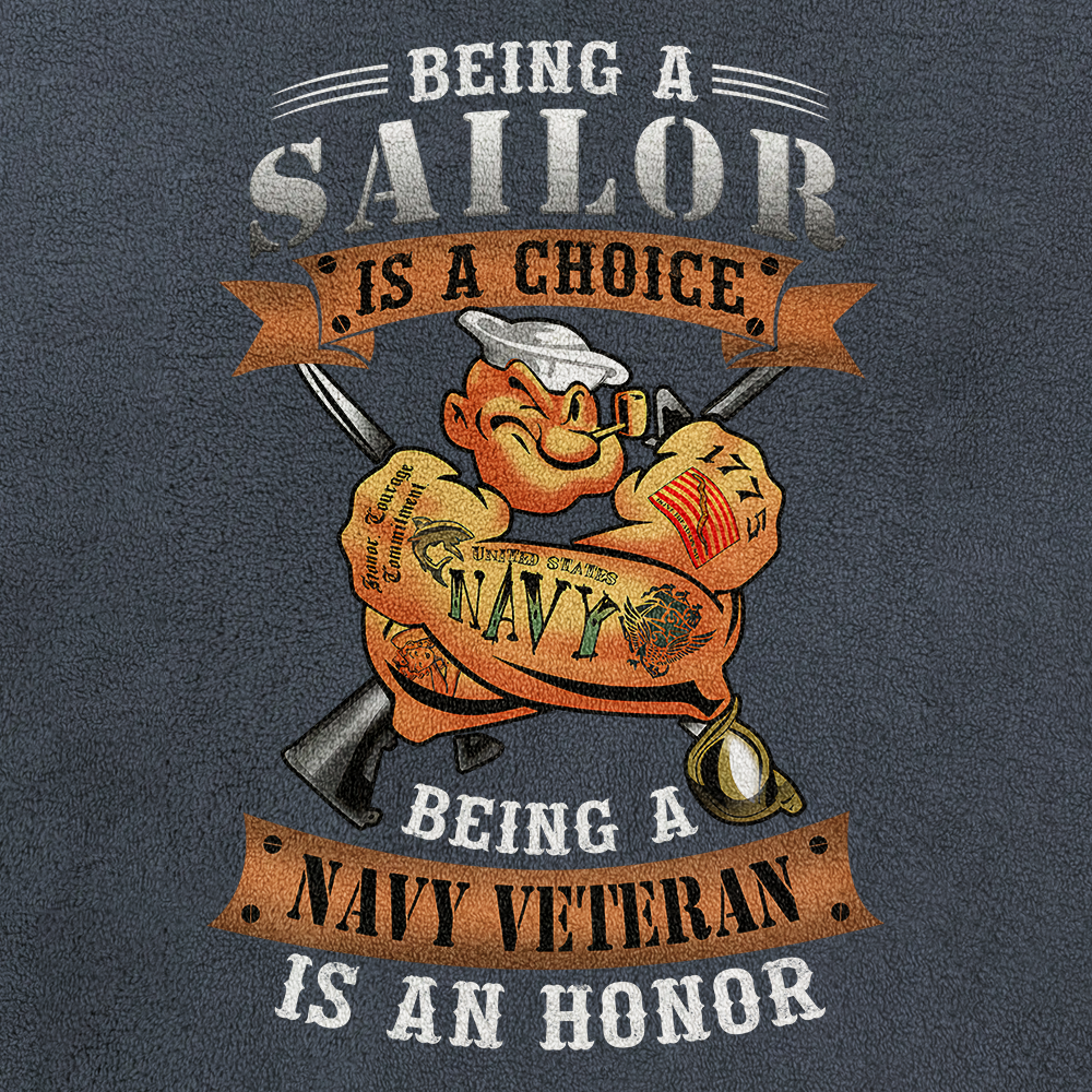 Being A Navy Veteran Is An Honor Half-Zip Raglan Sweatshirt