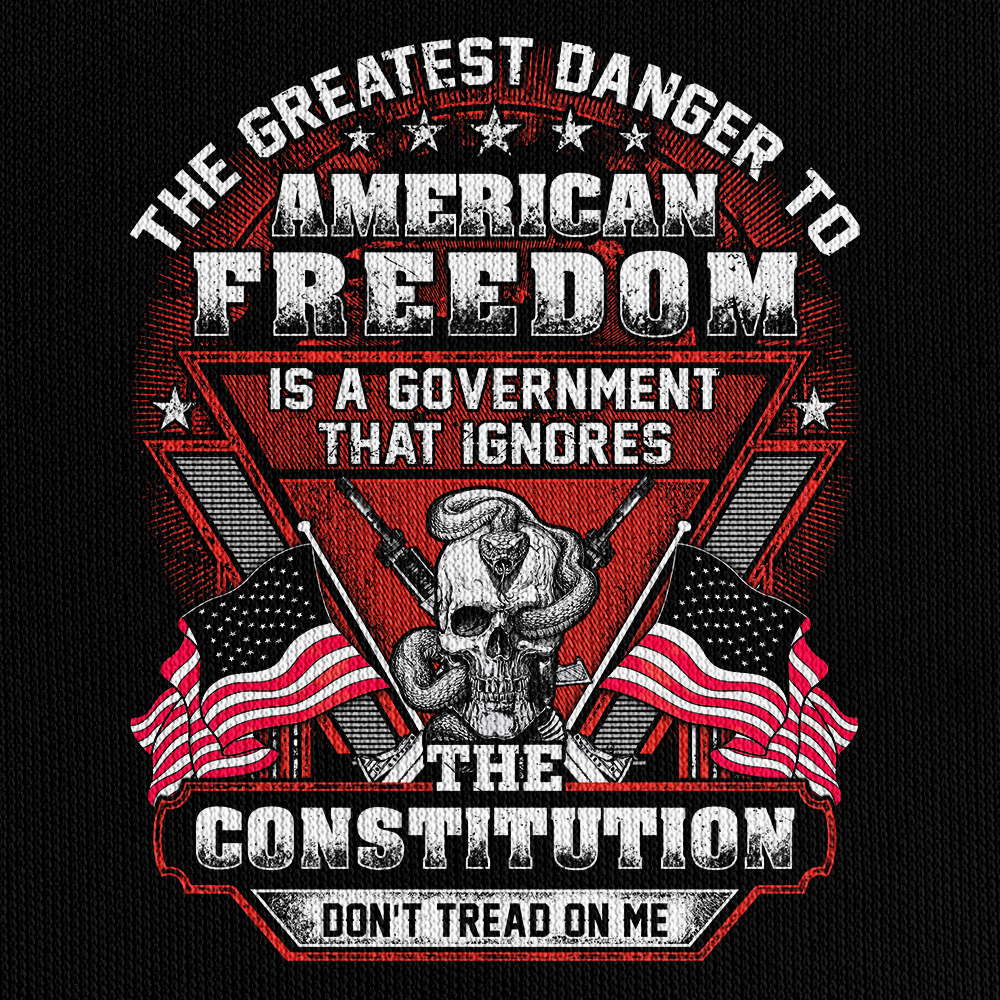 The Greatest Danger To American Freedom Quarter Zip Hoodie