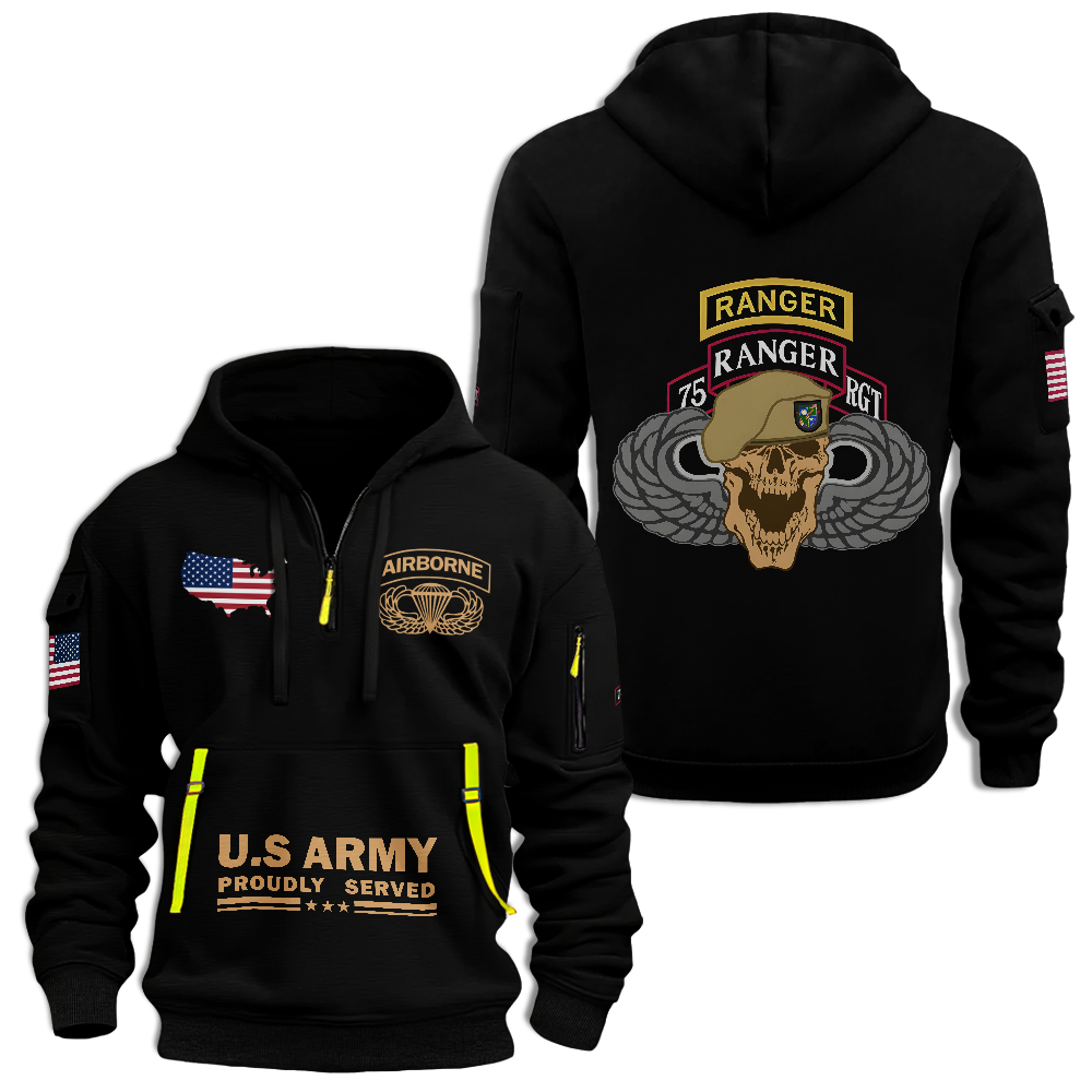 75th Ranger Regiment Quarter Zip Hoodie