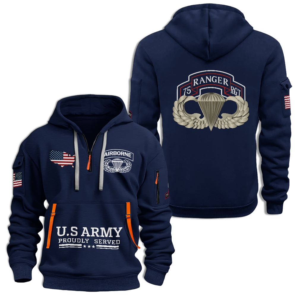 75th Ranger Regiment Quarter Zip Hoodie